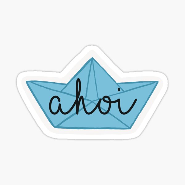 Item preview, Ahoy paper boat designed and sold by EveryDayKonfetti.