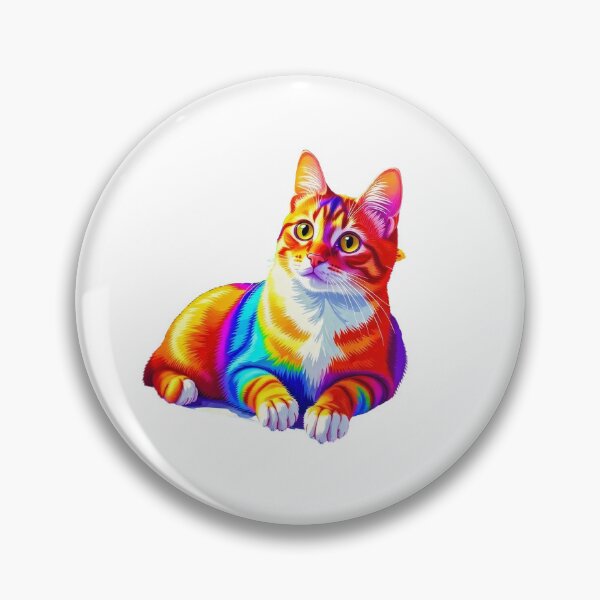 Item preview, Rainbow colored cat designed and sold by Kenji11.