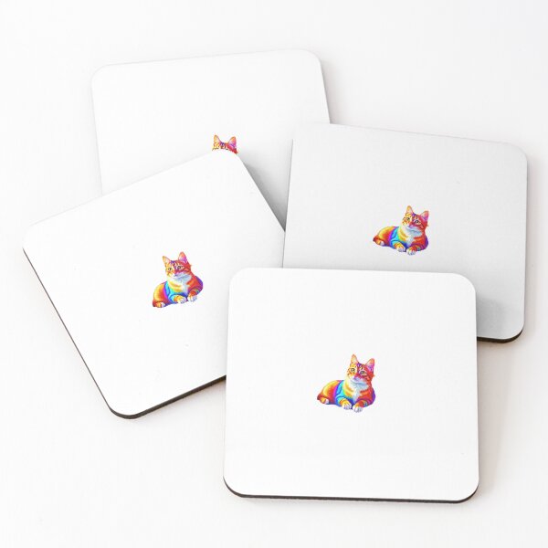 Item preview, Rainbow colored cat designed and sold by Kenji11.