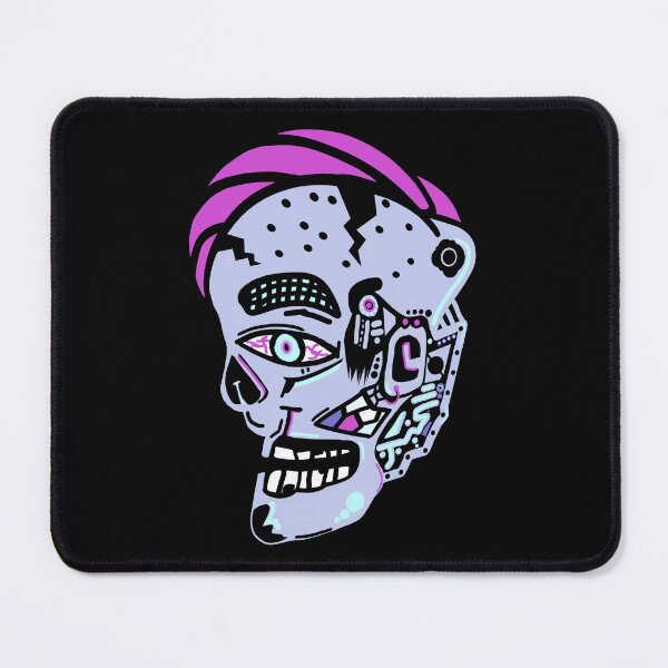 Item preview, Abstract Cyberpunk Zombie Head - Abstract art designed and sold by AnAzArt.