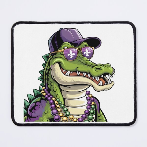 Item preview, Mardi Gras Cool Croc – Party Vibes. designed and sold by SalahuTheBoss.