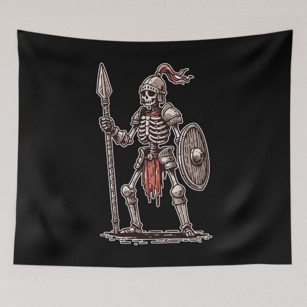 Item preview, Skeleton Knight Warrior Medieval Fantasy designed and sold by TomFrontierArt.