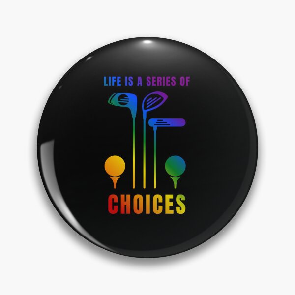 Item preview, Golfing Graphic, Classic pride flag graphic, Life is a series of choices slogan,  LGBTQ Graphic, golf clubs and golf balls rainbow graphic, Outdoors, Golf, Golf course, designed and sold by PrideBeProud.