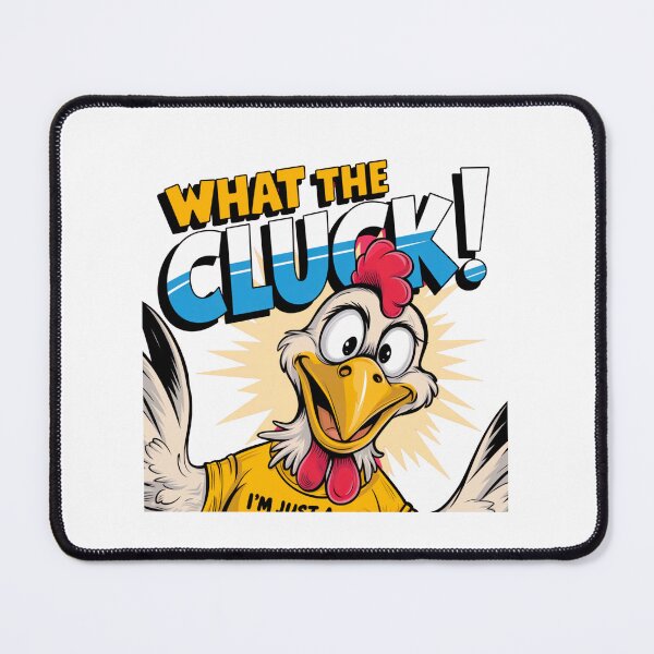 Item preview, WTF, What the cluck, silly chicken, farm life, silly, meme, funnyfits70, Humor, Funny, retro, vintages, funny quotes, animal humor, designed and sold by FunnyFits70.
