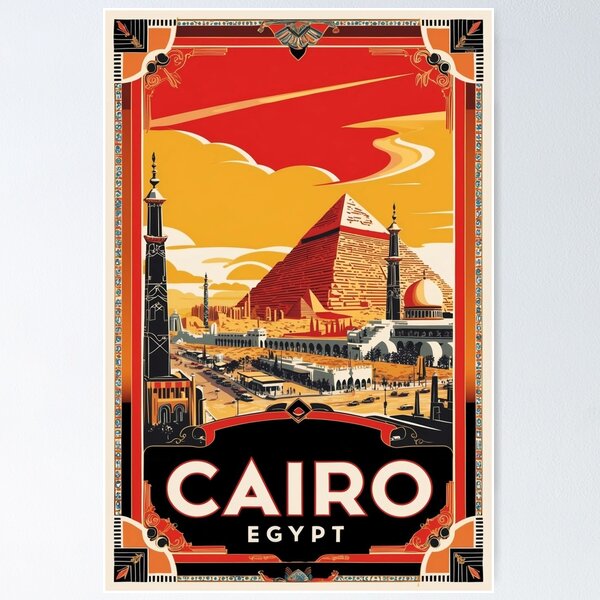 Item preview, Cairo Egypt Vintage Travel Tourism designed and sold by TravelersGems.