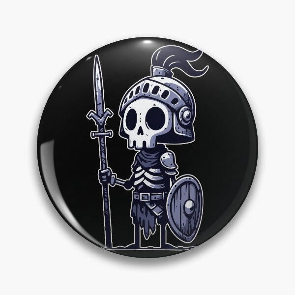 Item preview, Kawaii Skeleton Knight Medieval Fantasy Goth designed and sold by TomFrontierArt.