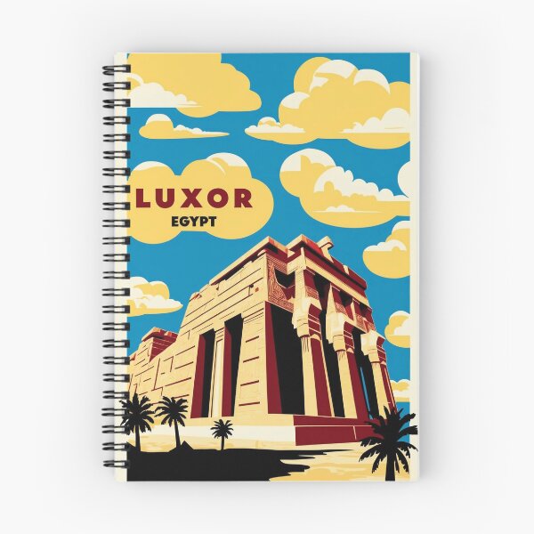 Aperçu de l'œuvre Louxor Égypte Vintage Voyage Tourisme créée et vendue par TravelersGems.