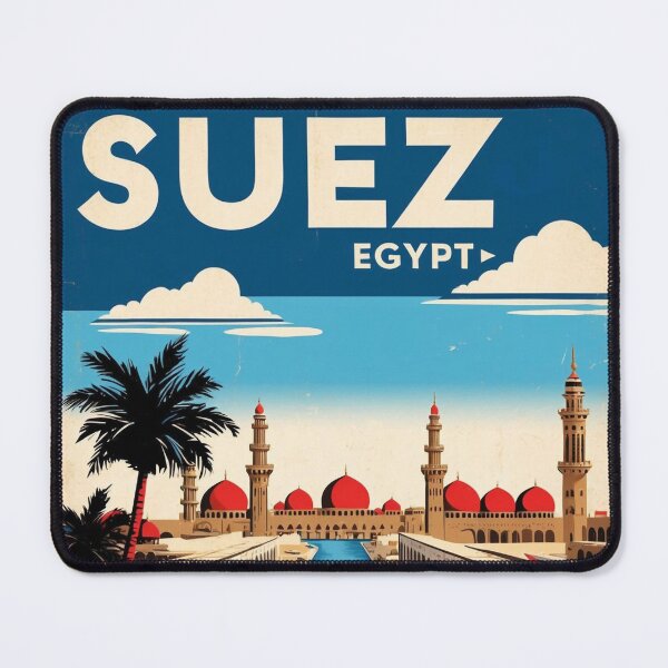 Item preview, Suez Egypt Vintage Travel Tourism designed and sold by TravelersGems.