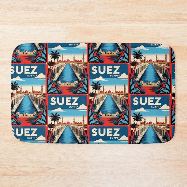 Item preview, Suez Egypt Vintage Travel Tourism designed and sold by TravelersGems.