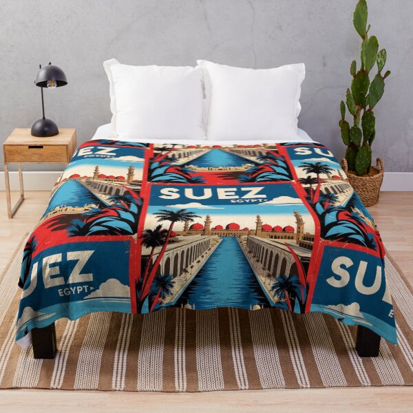 Item preview, Suez Egypt Vintage Travel Tourism designed and sold by TravelersGems.