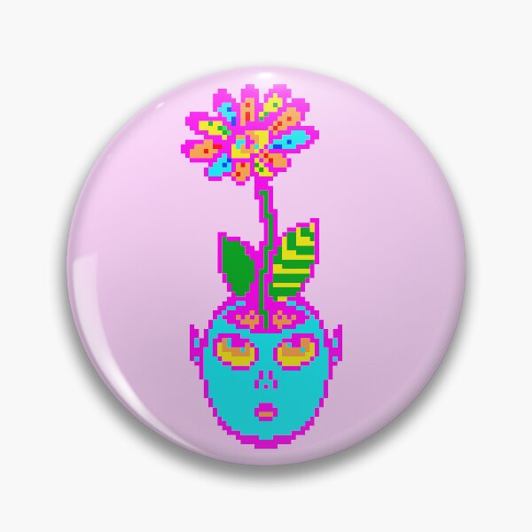 Item preview, Psychedelic Pixel Art POT HEAD designed and sold by bugbeast.