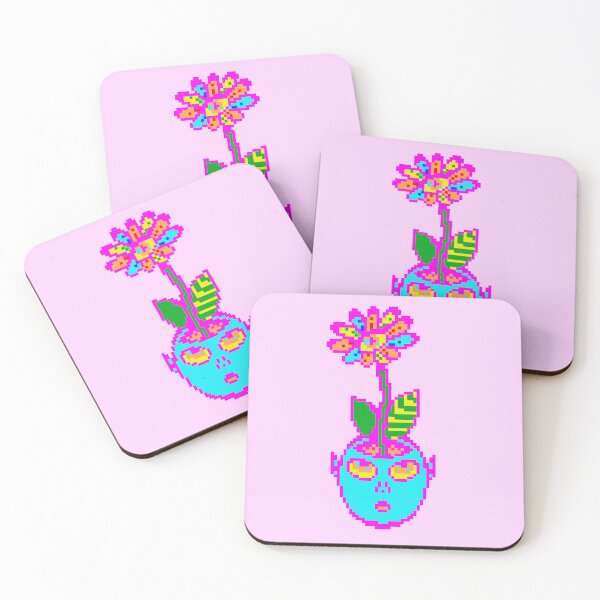 Item preview, Psychedelic Pixel Art POT HEAD designed and sold by bugbeast.