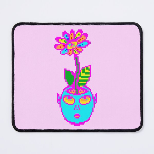 Item preview, Psychedelic Pixel Art POT HEAD designed and sold by bugbeast.