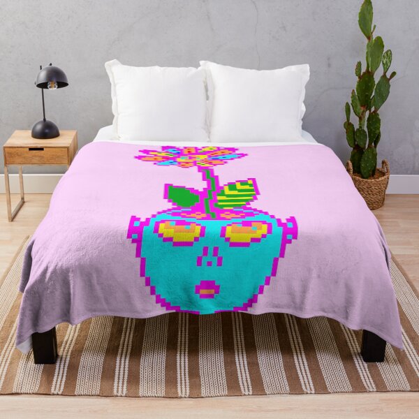 Item preview, Psychedelic Pixel Art POT HEAD designed and sold by bugbeast.