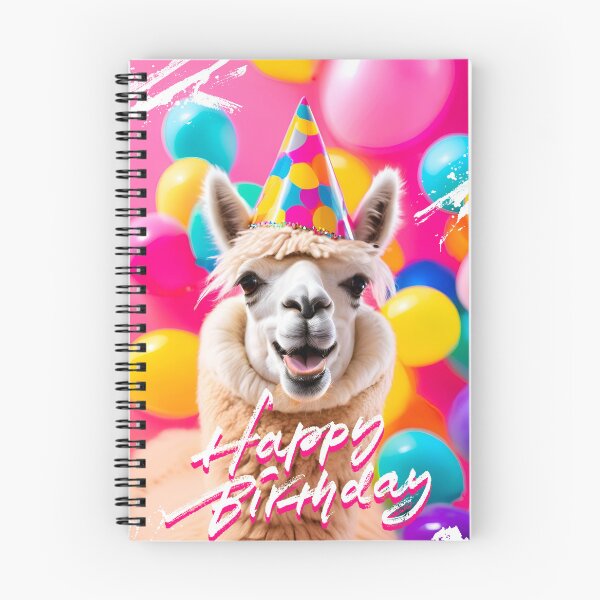 Item preview, Happy Birthday Alpaca designed and sold by WolbergArts.