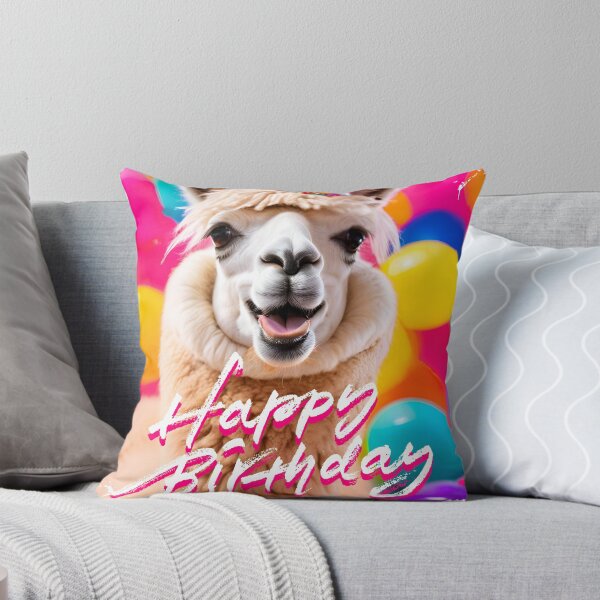 Item preview, Happy Birthday Alpaca designed and sold by WolbergArts.