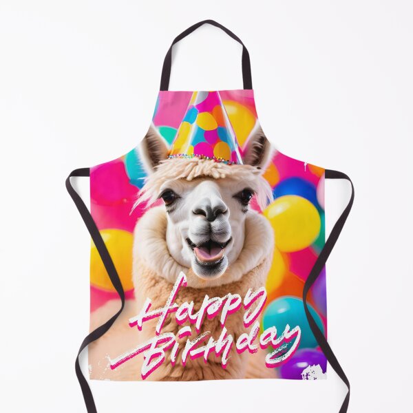 Item preview, Happy Birthday Alpaca designed and sold by WolbergArts.