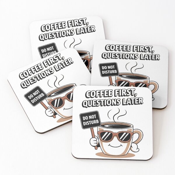 Item preview, Coffee first, questions later - Think coffee - The spirit of coffee - Coffee never die - Coffee always and forever - Coffee moments designed and sold by JansenGS.
