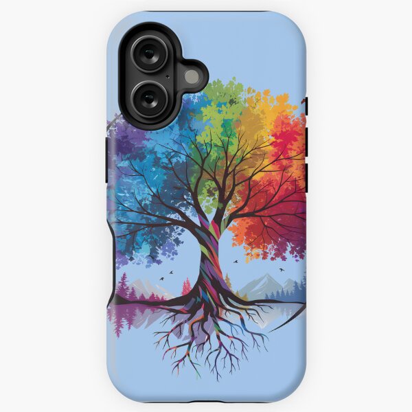 Vista previa del artículo con la obra «Árbol de muchos colores», diseñado y vendido por Triple-D-Art.