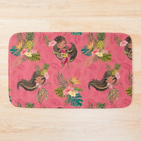 Item preview, Hula Girls Tropical Pattern on Pink designed and sold by KaramfilaS.