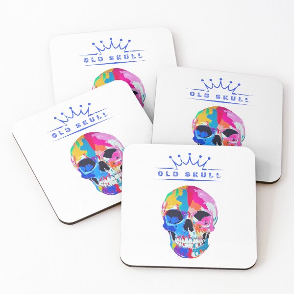 Item preview, Old skull, old school skull, colorful skull, multicolor skull designed and sold by silent-violin.