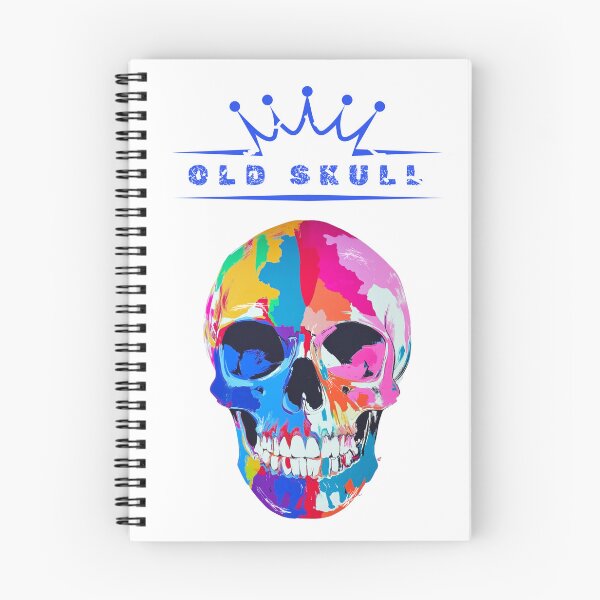 Item preview, Old skull, old school skull, colorful skull, multicolor skull designed and sold by silent-violin.