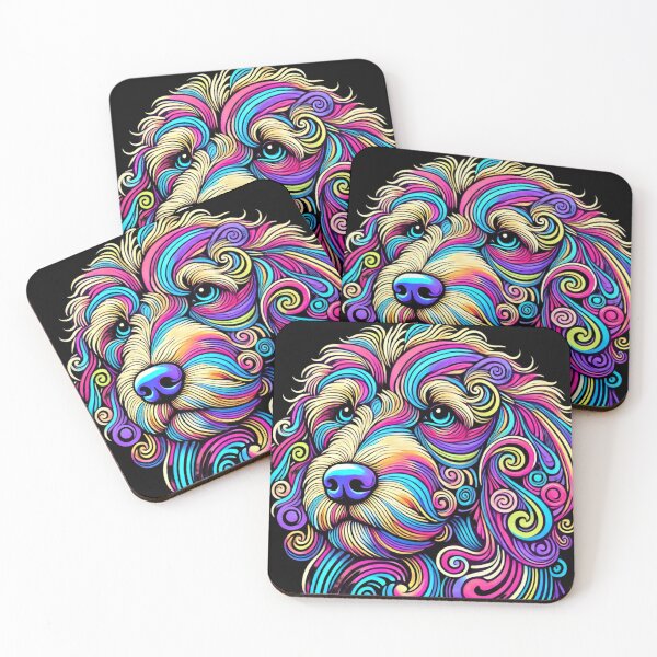 Item preview, Psychedelic Goldendoodle designed and sold by WilAugusta.