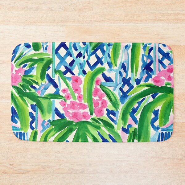 Item preview, Enrejado preppy rosa y verde designed and sold by SophieClimaArt.