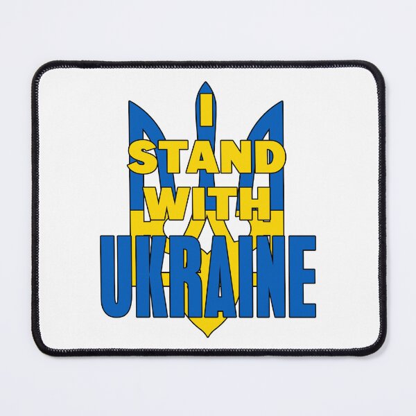Item preview, i stand with ukraine flag, support ukraine war peace ukrainian trident zelensky designed and sold by ramwebroom.