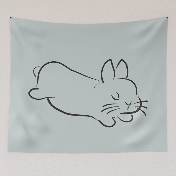 Item preview, Line drawing of a cute bunny / paint it yourself designed and sold by LiskoDesign.