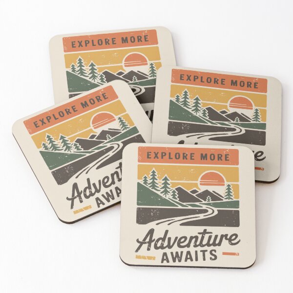 Item preview, Adventure awaits - Retro hiking designed and sold by SzymonC000zyArt.
