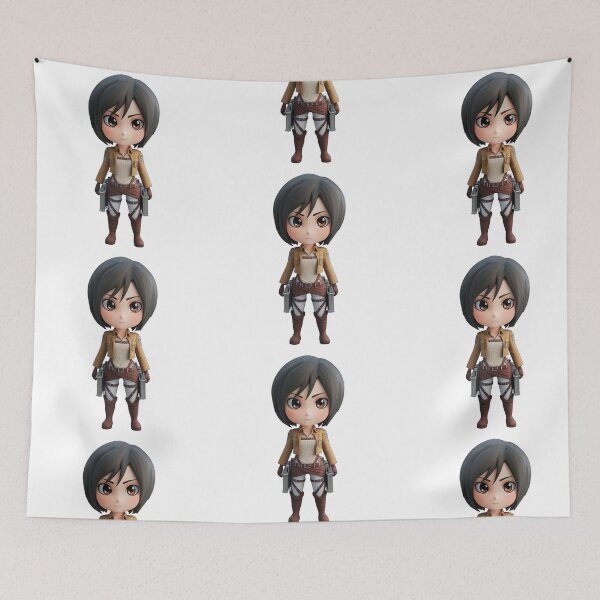 Item preview, Chibi Titan Slayer  Mikasa Ackerman in Survey Corps Gear designed and sold by Innamalinka.