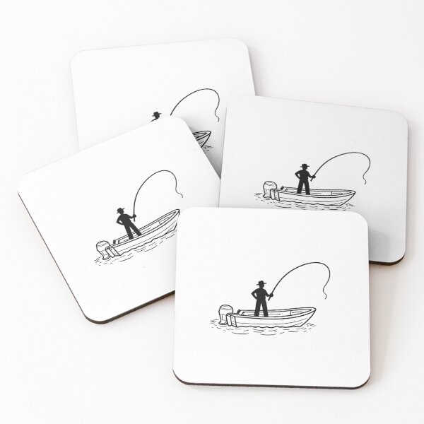 Item preview, Minimalist Fisherman on Boat designed and sold by FinSail.