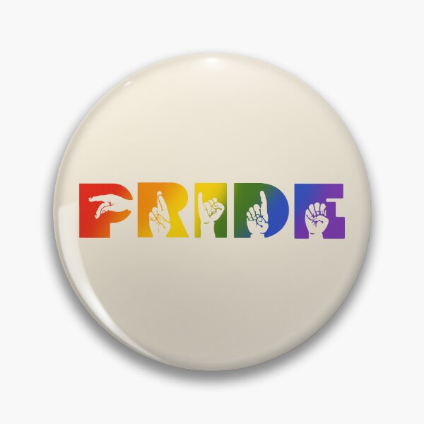 Item preview, ASL Pride Rainbow  designed and sold by nukartDesigns.