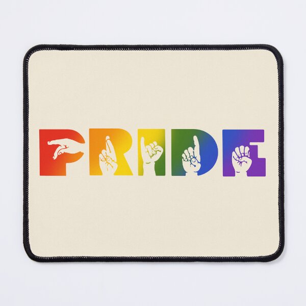 Artikelvorschau, ASL-Stolz-Regenbogen entworfen und verkauft von nukartDesigns.