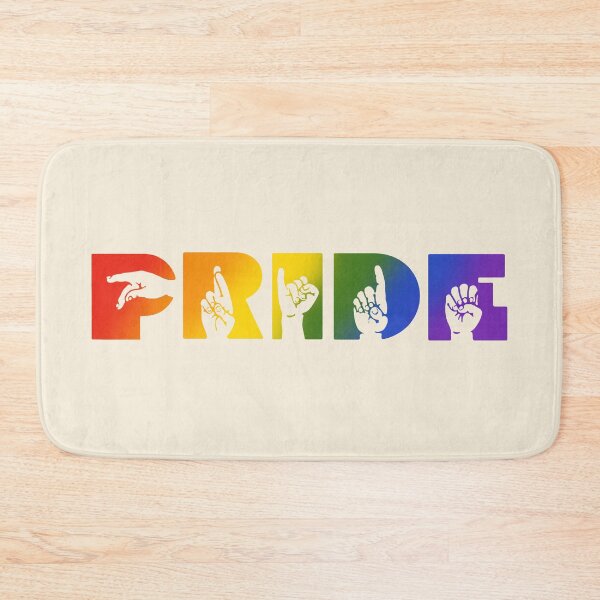 Item preview, ASL Pride Rainbow  designed and sold by nukartDesigns.