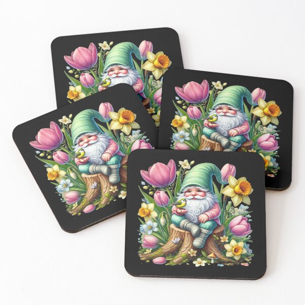 Item preview, Spring Enchanted Garden Gnome – Magical Spring Fantasy designed and sold by CRAZY&ART.