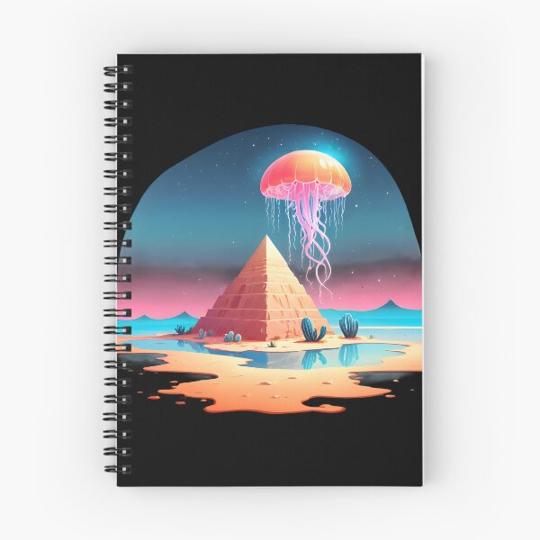 Item preview, The Pyramid and the Jellyfish: A Mystical Oasis designed and sold by InkVortexV.