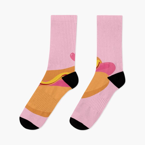 Item preview, Love Hot Dog with Pink Sausage and Mustard designed and sold by AlginaPugachova.