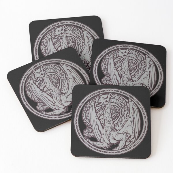 Item preview, Art by Mike Linocut, Dragon in a circle, Dragon, Celtic ornament designed and sold by allartbymike.