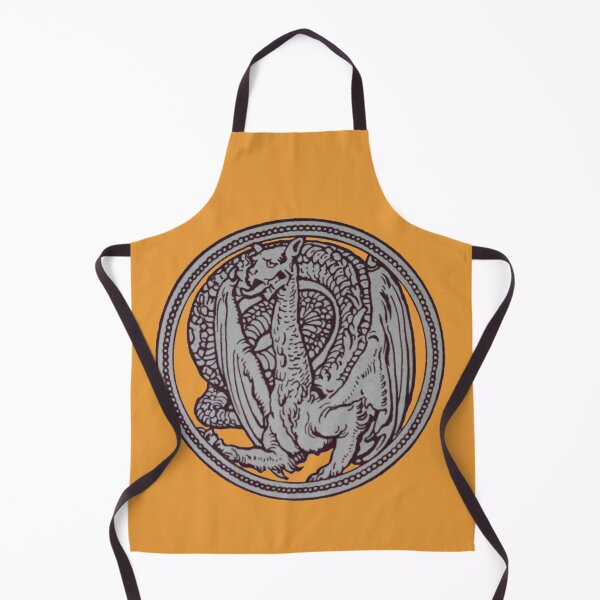 Item preview, Art by Mike Linocut, Dragon in a circle, Dragon, Celtic ornament designed and sold by allartbymike.