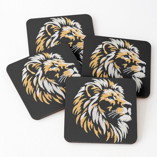 Item preview, Stitched Lion Head Fake Embroidery Digital Design designed and sold by tarzbol.