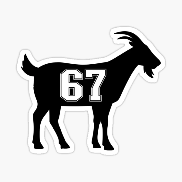 Goat 67 G.O.A.T. Number Sixty Seven Goat Gear