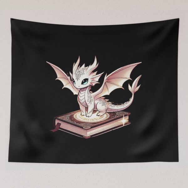 Item preview, Mystical White Dragon on a Magic Book designed and sold by CRAZY&ART.