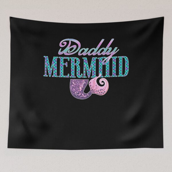 Item preview, Family Mermaid Daddy designed and sold by Kimberley King Art  King Art.