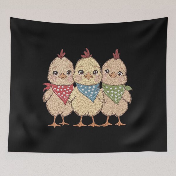 Item preview, Country Chic Trio ?✨ – Foux Machine Embroidery designed and sold by CRAZY&ART.