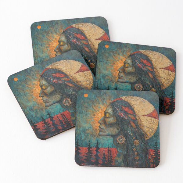 Item preview, Sun and Moon Spirit designed and sold by Tribal Spirits Art T-Shirt Store.