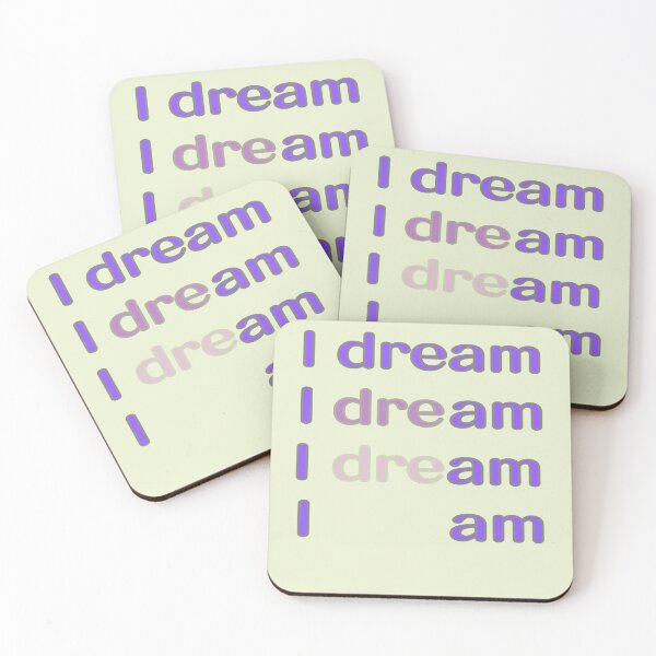 Aperçu de l'œuvre Je rêve/je suis/violet créée et vendue par LiskoDesign.