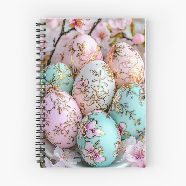 Item preview, Elegant Floral Easter Eggs - Pastel Spring Decor designed and sold by Cris888.