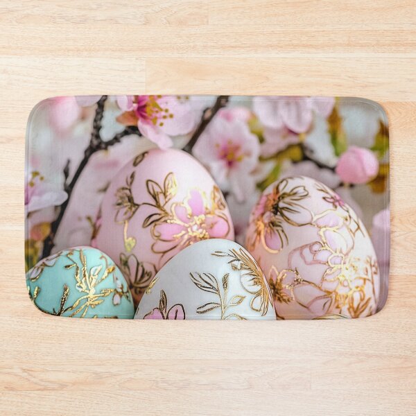 Item preview, Elegant Floral Easter Eggs - Pastel Spring Decor designed and sold by Cris888.